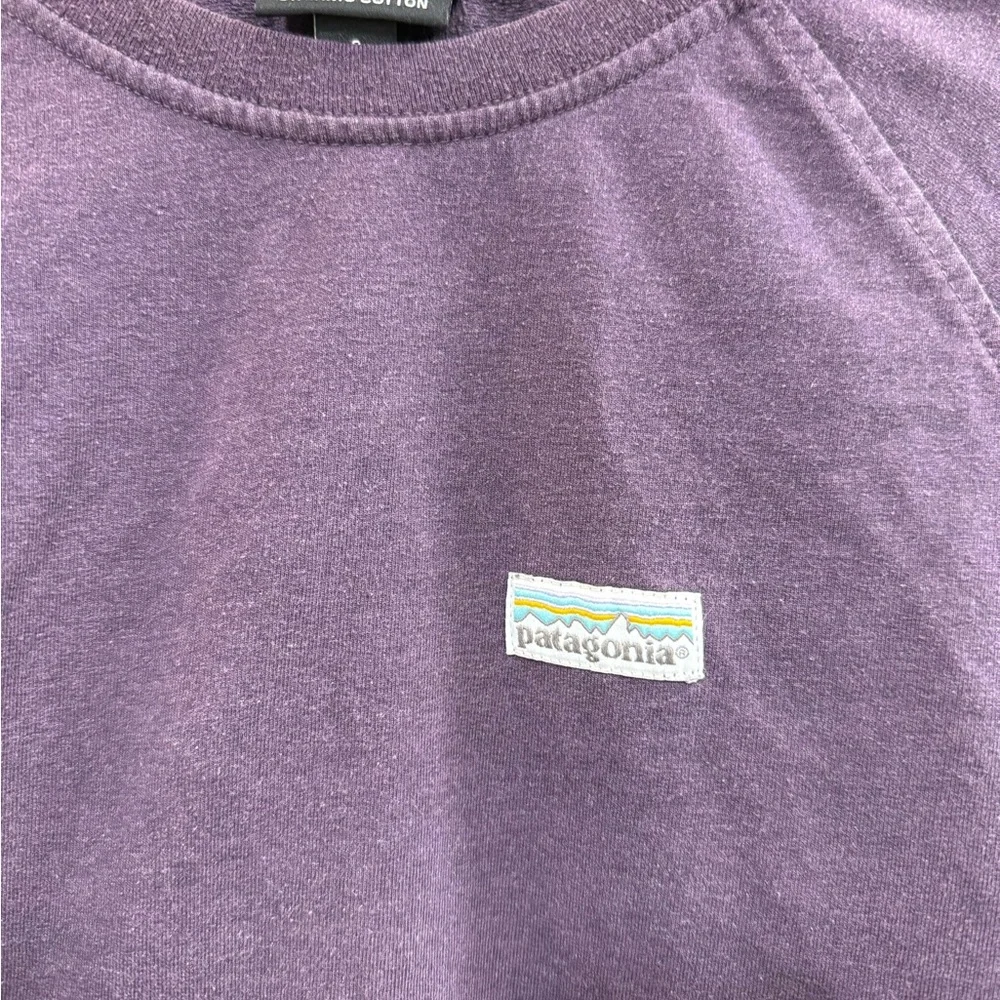 Patagonia Women's organic cotton crew neck in Plum - Picture 2 of 4